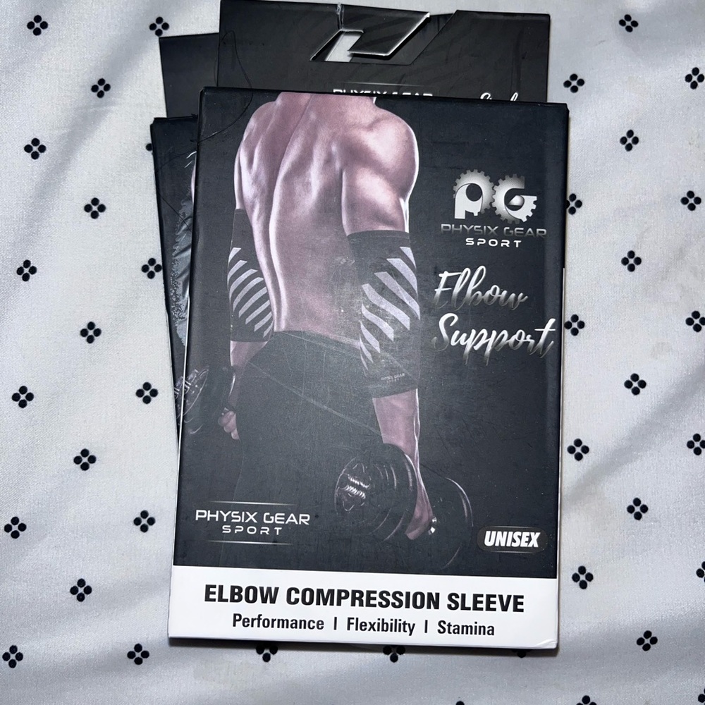 new elbow compression sleeve 2 pack size S unisex